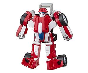 Transformers Playskool Heroes Rescue Bots Academy Heatwave The Fire-Bot - Juguete de conversión, figura de acción de 4.5 pulgadas, juguetes para niños a partir de 3 años