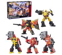 Transformers Power of The Primes Predaking, combinador coleccionable de clase Titan de 18 pulgadas con 5 figuras de Predacon convertidores, más de 15 años