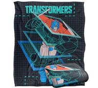 Transformers Schematic Break Optimus Prime Manta súper Suave con Tacto Sedoso - 152 x 127 cm