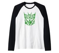 Transformers St Patrick's Day Decepticon Shamrock Camiseta Manga Raglan