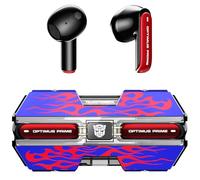 Transformers TF-T01 - Auriculares inalámbricos Bluetooth 5.4 con sonido de graves profundos y micrófono inteligente, con cancelación de ruido, IPX5 impermeables