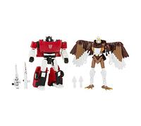 Transformers Toys Generations Kingdom Battle Across Time Collection Deluxe Class WFC-K42 Sideswipe & Maximal Skywarp, Edad 8 y más, 14 cm