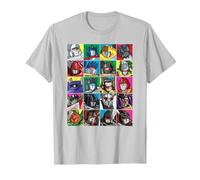 Transformers Transformer Squares Camiseta, Hombre, Plata, S