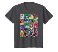 Transformers Transformer Squares Camiseta, Niños, Jaspeado Oscuro, 4 años