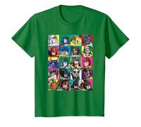 Transformers Transformer Squares Camiseta, Niños, Verde Kelly, 10 años