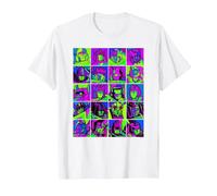 Transformers Transformer Squares Neon Camiseta, Hombre, Blanco, 4XL