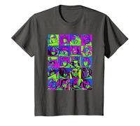 Transformers Transformer Squares Neon Camiseta, Niños, Asfalto, 4 años