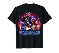 Transformers: War For Cybertron Optimus Prime Leader Camiseta, Hombre, Negro, 3XL