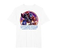 Transformers: War For Cybertron Optimus Prime Leader Camiseta, Hombre Tallas Grandes, Blanco, 6X Alto