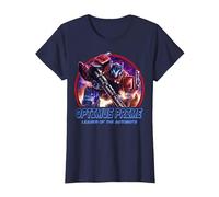 Transformers: War For Cybertron Optimus Prime Leader Camiseta, Mujer, Azul Marino, XXL