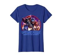 Transformers: War For Cybertron Optimus Prime Leader Camiseta, Mujer, Azul Real, L