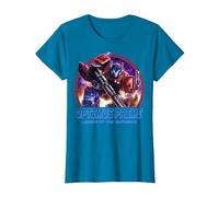 Transformers: War For Cybertron Optimus Prime Leader Camiseta, Mujer, Zafiro, XXL