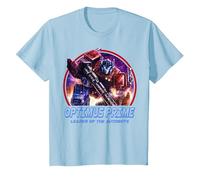 Transformers: War For Cybertron Optimus Prime Leader Camiseta, Niños, Azul Bebé, 4 años