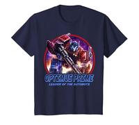 Transformers: War For Cybertron Optimus Prime Leader Camiseta, Niños, Azul Marino, 4 años