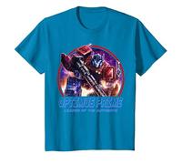 Transformers: War For Cybertron Optimus Prime Leader Camiseta, Niños, Zafiro, 12 años