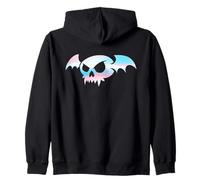 Transgender Bat Vampire Skull Trans Pride Goth Halloween Sudadera con Capucha