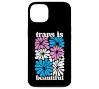 Transgender Floral Retro Flowers Trans Pride Colors Boho Carcasa para iPhone 13