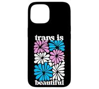 Transgender Floral Retro Flowers Trans Pride Colors Boho Carcasa para iPhone 15