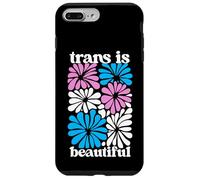 Transgender Floral Retro Flowers Trans Pride Colors Boho Carcasa para iPhone 7 Plus/8 Plus