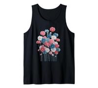 Transgender Floral Watercolor Flowers Trans Pride Colors Camiseta sin Mangas
