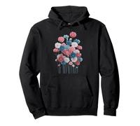 Transgender Floral Watercolor Flowers Trans Pride Colors Sudadera con Capucha