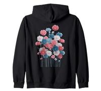 Transgender Floral Watercolor Flowers Trans Pride Colors Sudadera con Capucha