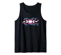 Transgender Moons Wiccan Pagan Trans Pride Flag Boho Witchy Camiseta sin Mangas