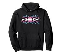 Transgender Moons Wiccan Pagan Trans Pride Flag Boho Witchy Sudadera con Capucha
