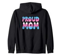 Transgender Mothers Day Proud Mom Trans Pride Flag Retro Sudadera con Capucha