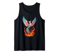 Transgender Phoenix Bird Trans Pride Flag Rising from Ashes Camiseta sin Mangas