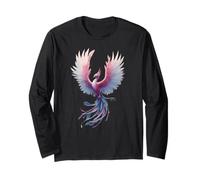 Transgender Phoenix Bird Trans Pride Flag Rising From Ashes Manga Larga