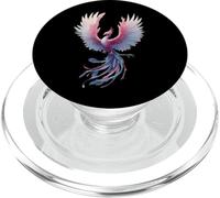 Transgender Phoenix Bird Trans Pride Flag Rising From Ashes PopSockets PopGrip para MagSafe