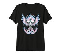 Transgender Phoenix Halloween Trans Flag Rising from Ashes Camiseta Premium