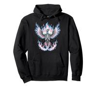 Transgender Phoenix Halloween Trans Flag Rising from Ashes Sudadera con Capucha