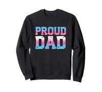 Transgender Proud Dad Fathers Day Trans Pride Flag Colors Sudadera