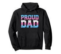 Transgender Proud Dad Fathers Day Trans Pride Flag Colors Sudadera con Capucha