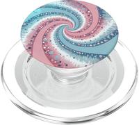 Transgender Swirls Dots Trans Pride Colors Blue White Pink PopSockets PopGrip para MagSafe