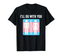 Transgénero Baño Bandera Orgullo Trans Género Neutral Aliado Camiseta gráfica económica, Hombre, Negro, S