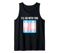 Transgénero Baño Bandera Orgullo Trans Género Neutral Aliado Camiseta sin Mangas