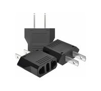 Transición de energía sin interrupciones: adaptador de enchufe europeo a estadounidense portátil, diseño de fusible seguro, doble protección