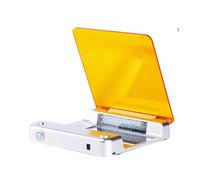 Transiluminador de luz azul para visualización de electroforesis en gel, 470 nm con filtro ámbar, intensidad LED ajustable, área de observación de 70 x 160 mm