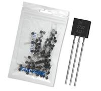 Transistor 2N2222A para transistores de unión bipolares de potencia de canal N TO-92 NPN 100PCS GuuYebe