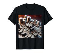 Transistor de Efecto de Campo Mosfet Metal-Óxido-Semiconductor Camiseta gráfica económica, Hombre, Negro, XL