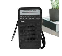 Transistor Radio Pilas, FM/Am Ra-DIO Portatil Pequeña, Radio De Bolsillo, RAD-io Operado por Batería, Radi-o Meteorológica Portátil con Pilas Y Altavoz Grande para Uso En Casa Y Exteriores