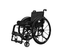 Transit - Silla de ruedas deportiva para adultos, ligera, plegable, con reposapiés ajustable y altura del asiento, aleación de aluminio, silla de ruedas manual, ayuda a la movilidad