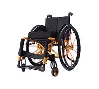 Transit - Silla de ruedas deportiva para adultos, ligera, plegable, con reposapiés ajustable y altura del asiento, aleación de aluminio, silla de ruedas manual, ayuda a la movilidad