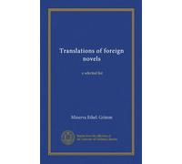 Translations of foreign novels: a selected list