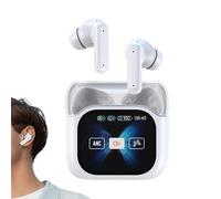 Translator Earbuds - 1.57 Inches AI-Powered Translation for Instant Communication, Supports 140 Languages with Smart Noise Cancelling, LED Display for Workouts, Travel, Business, Workplace Environment