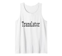 Translator Translation | Classic Typewriter Font Camiseta sin Mangas