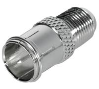 Transmedia - adaptador para cable coaxial (conector f macho a conector